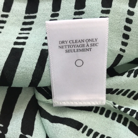 A.L.C. Aqua Black Silk Striped Tank Top Size XS - Picture 6 of 8